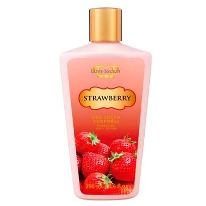 Loção Desodorante Strawberry Love Secret - para o Corpo 250ml