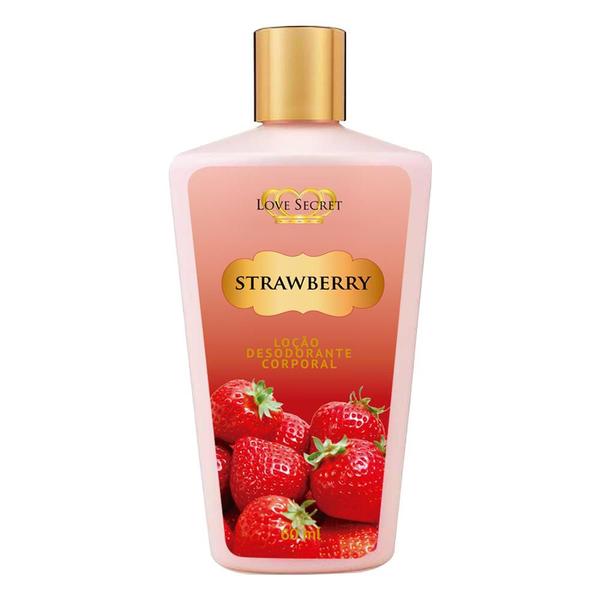 Locao hidratante corporal strawberry love secret 60ml