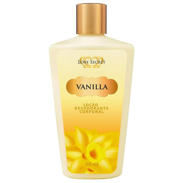 Locao hidratante corporal vanilla love secret 60ml