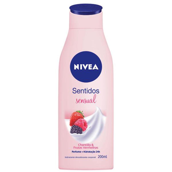 Loção Hidratante Desodorante Sentidos Sensual 200ml - Nivea