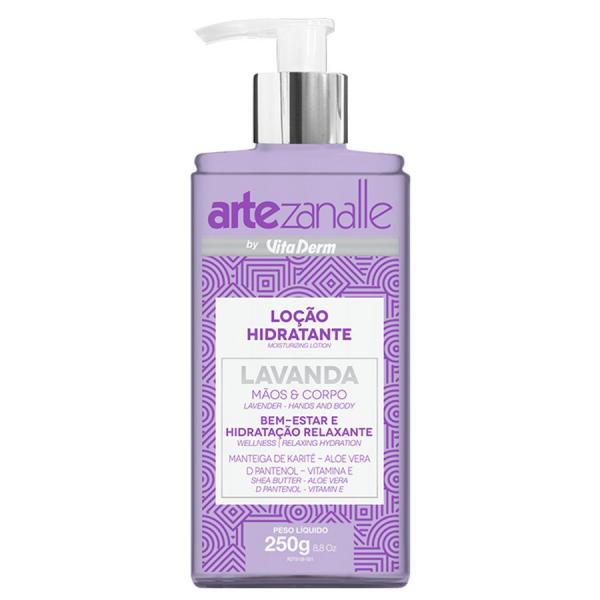 Loçao Hidratante Lavanda Artezanalle Vita Derm 250g - Vitaderm