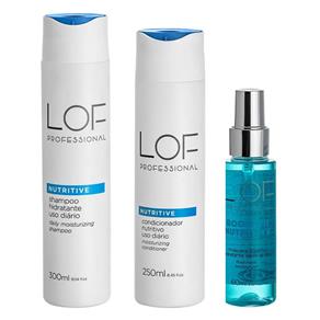 LOF Professional Nutritive Kit Shampoo 300ml + Máscara 60ml + Condicionador 250ml Kit
