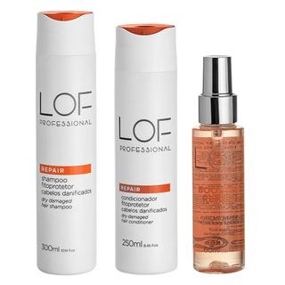 LOF Professional Repair Kit – Shampoo 300ml + Máscara 60ml + Condicionador 250ml Kit