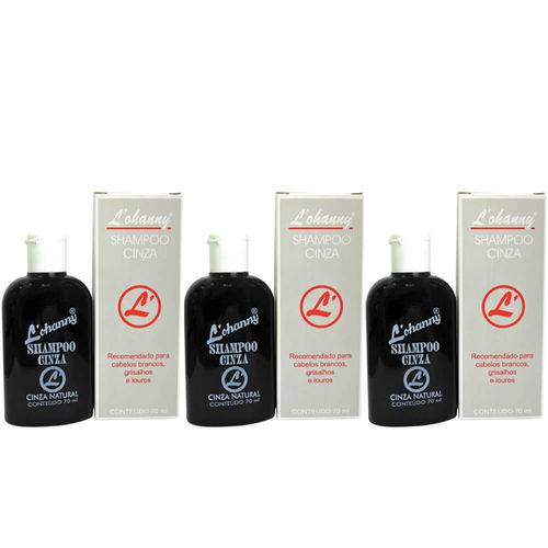 Lohanny Shampoo Cinza 80ml (kit C/03)