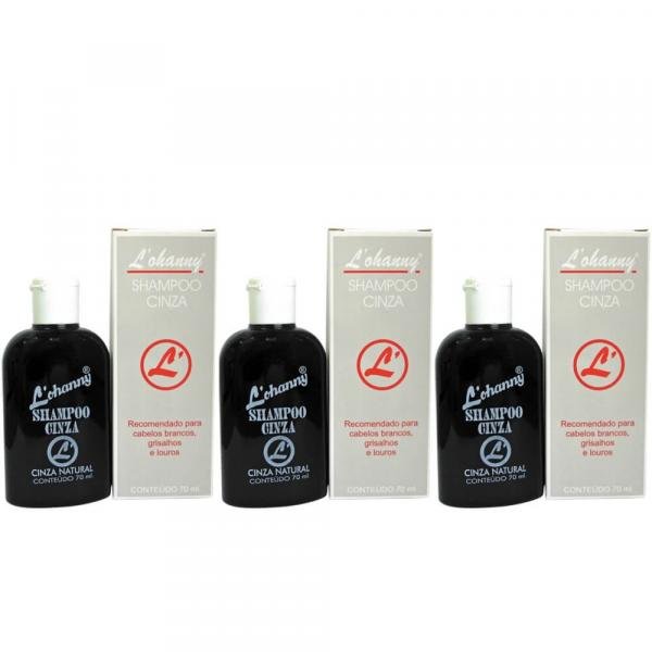 Lohanny Shampoo Cinza 80ml (Kit C/03)