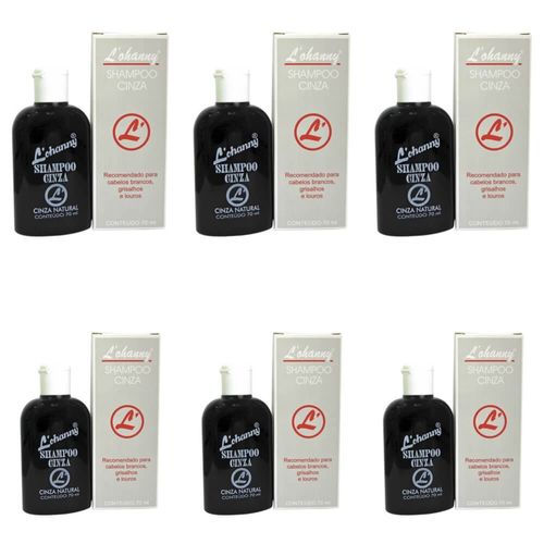 Lohanny Shampoo Cinza Escuro 70ml (kit C/06)