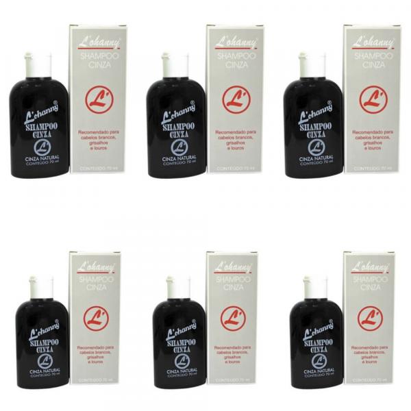 Lohanny Shampoo Cinza Escuro 70ml (Kit C/06)