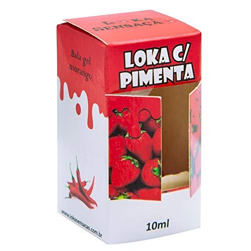 Loka com Pimenta Gel Comestível 10ml Morango