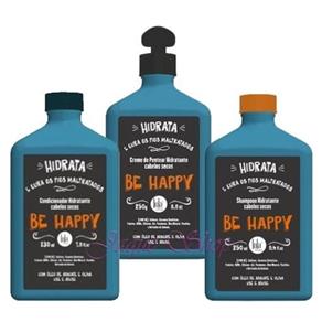 Lola Be Happy Ki Shampoo Hidratante, Condicionador Hidratante e Creme de Pentear Hidratante 250ml