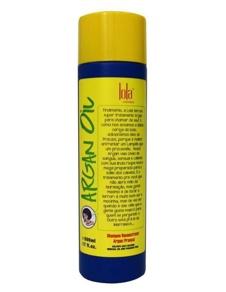 Lola Cosmetics - Argan Oil/Pracaxi Shampoo Reconstrutor 500ml