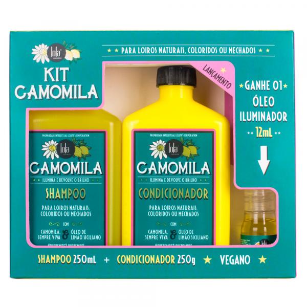 Lola Cosmetics Camomila Kit - Shampoo + Condicionador + Óleo