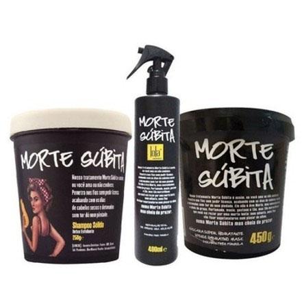 Lola Cosmetics - Kit Morte Súbita (Máscara 450g + Shampoo Sólido 250g + Reparação Total Spray 400ml)