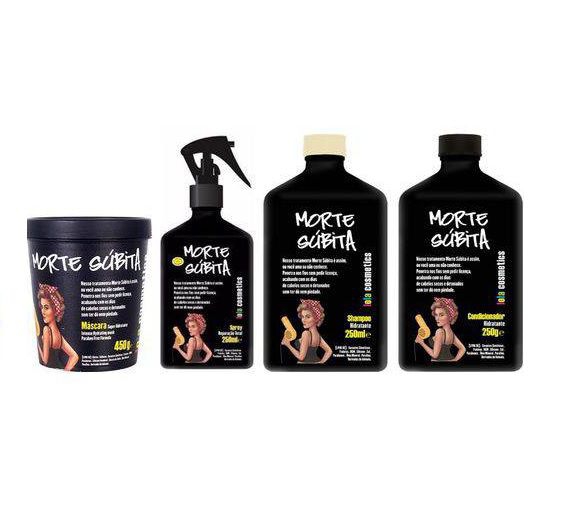 Lola Cosmetics - Kit Morte Súbita (Shampoo 250ml + Cond 250g + Másc 450g + Rep Total 250ml)