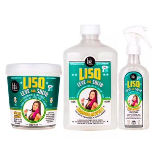 Lola Cosmetics Liso Leve And Solto Kit - Shampoo + Máscara + Spray Kit