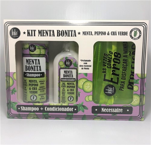 Lola Cosmetics - Menta Bonita - Kit Shampoo e Condicionador (Binde)