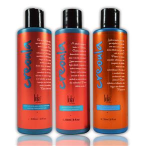Lola Creoula Kit Shampoo, Condicionador e Creme para Cachos Perfeitos - 3X230ml