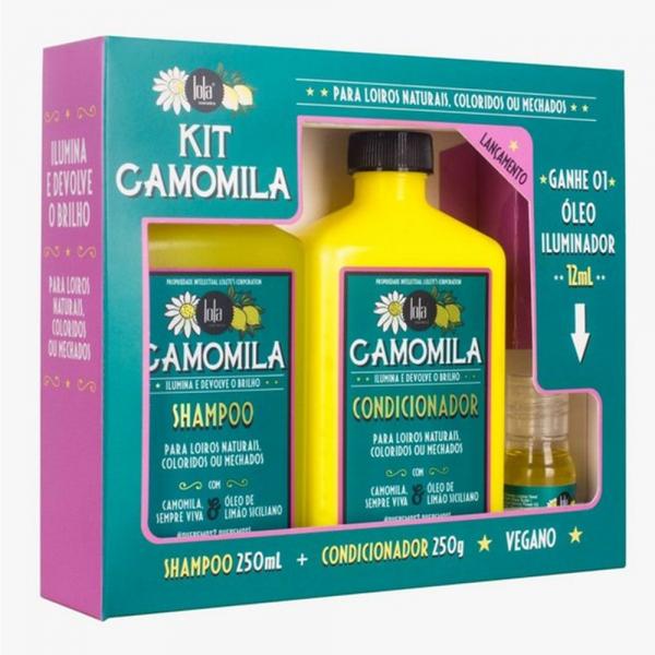Lola Kit Camomila Shampoo + Condicionador + Óleo Iluminador