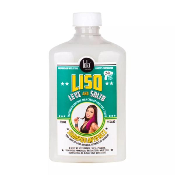 Lola Liso Leve And Solto Shampoo AntiFrizz 250ml - Lola Cosmétics