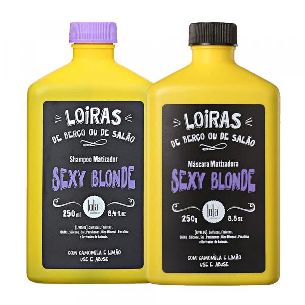 Lola Sexy Blonde Kit Shampoo e Máscara Matizadora - 2x250ml