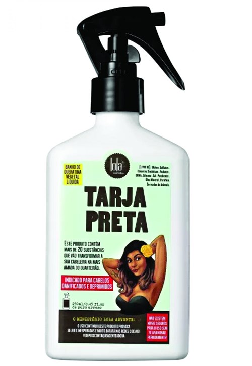 Lola Tarja Preta Spray Queratina Vegetal 250ml