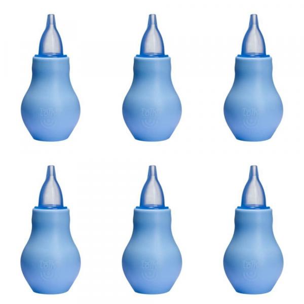 Lolly Aspirador Nasal Azul 0 a 6 Meses (Kit C/06)