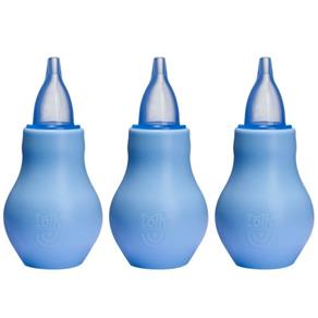 Lolly Aspirador Nasal Azul 0 a 6 Meses - Kit com 03