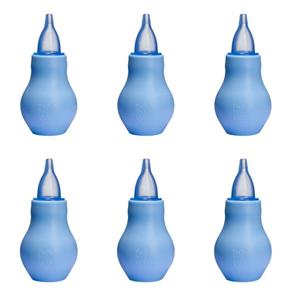 Lolly Aspirador Nasal Azul 0 a 6 Meses - Kit com 06
