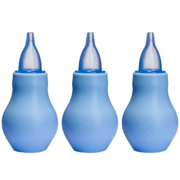 Lolly Aspirador Nasal Azul + 6 Meses (Kit C/03)