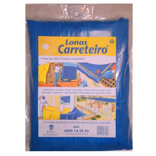 Lona Carreteiro Itap Impermeabilizante Azul 6x5m