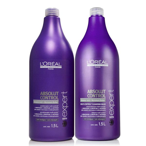 Loreal - Absolut Control Shampoo Hidratante Multi-Controle 1,5L + Condicionador Multi-Controle 1,5L - Loreal Professionnel