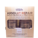 Loreal Absolut Repair Gold Quinoa + Protein Kit Shampoo 300ml E Máscara 250ml