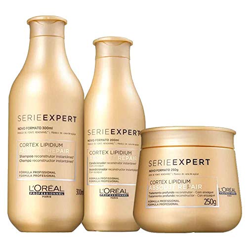 L'Oréal Absolut Repair Lipidium Shampoo (300ml), Condicionador (200ml) e Máscara (250ml)