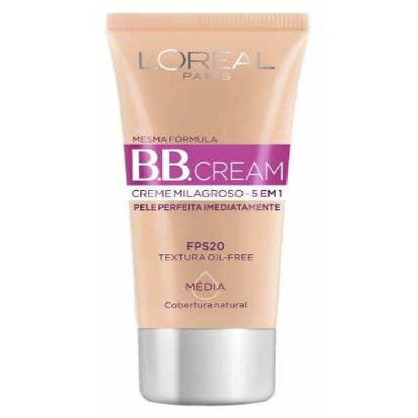 Loreal B.B. Cream Fps 20 - Creme Milagroso 30ml - Média