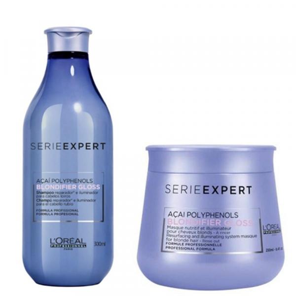 L'oréal Blondifier Gloss Kit Shampoo 300 G + Máscara 250 G - Loréal Professionnel
