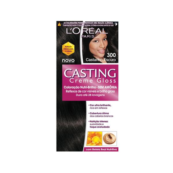 LOréal Casting Tintura Creme Gloss - 300 Castanho Escuro - Loréal Paris