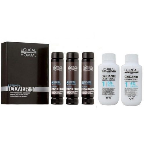L'Oréal Cover 5 - Nº 06 - Louro Escuro 3x50ml + 2 Oxidantes 75ml