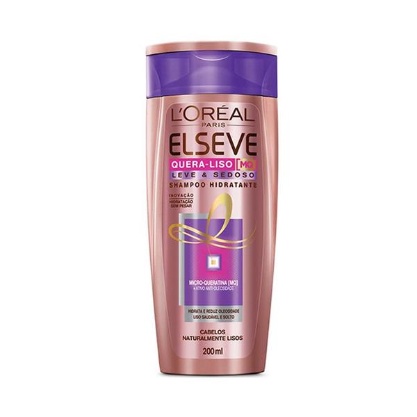 LOréal Elseve Quera Liso Shampoo Leve e Sedoso - 200ml - Loréal Paris