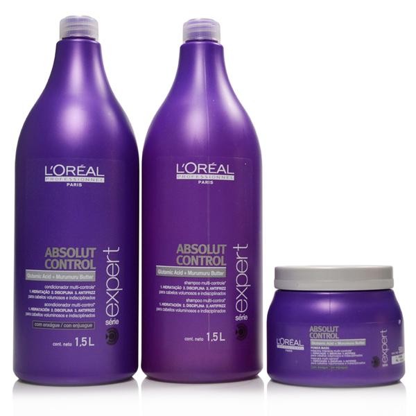 Loreal Expert Absolut Control Kit Profissional Shampoo, Condicionador e Máscara - Loreal Professionnel