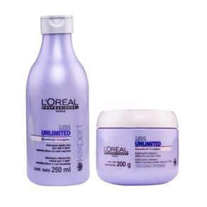 Loreal Expert Liss Unlimited Shampoo e Máscara 250ml+200ml