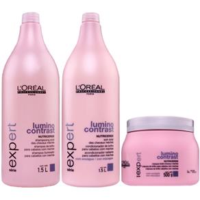 Loreal Expert Lumino Contrast Duo Kit Shampoo (1500ml), Condicionador (1500ml) e Máscara de Tratamento (500ml)