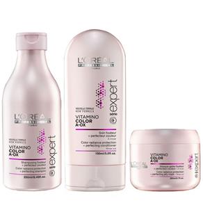 Loreal Expert Vitamino Color A-Ox Kit Colour Protecting Shampoo, Condicionador e Masque Máscara de Tratamento