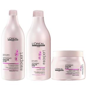 Loreal Expert Vitamino Color A-OX Kit Colour Protecting Shampoo , Condicionador e Masque Máscara de Tratamento
