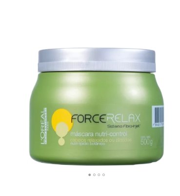 L'Oréal Force Relax Nutri-Control - Máscara de Nutrição 500g - Loreal