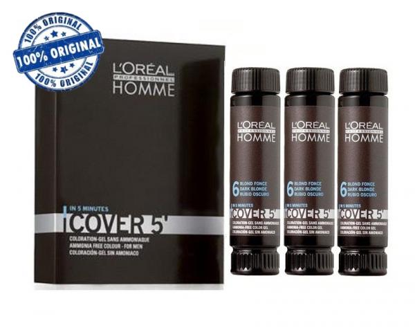 Loréal Homme Cover 5 - N 6 Louro Escuro 3x50ml - Loreal