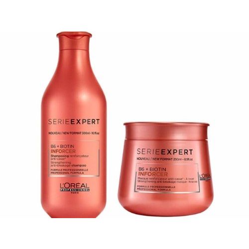 Loreal Kit Duo Shampoo 300ml + Máscara 250ml Inforcer - Expert