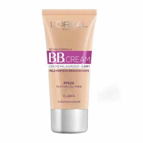 Loreal Paris BB Cream Base Clara 5 em 1 FPS20 30ml