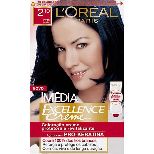 L'Oréal Paris - Imédia Excellence Coloração Pretos e Castanhos N 2.8 Preto Perolado