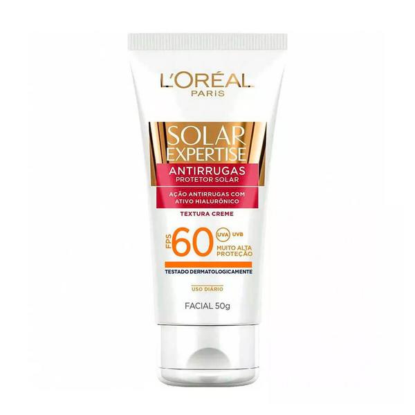 L'Oréal Paris Solar Expertise Facial Antirrugas FPS 60 - Protetor Solar 50g - L'oréal Professionnel