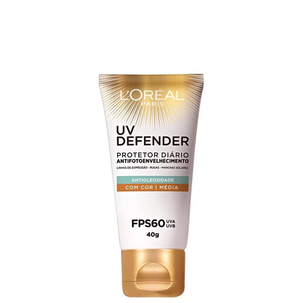 L'Oréal Paris UV Defender Antioleosidade FPS 60 Média - Protetor Solar Facial 40g