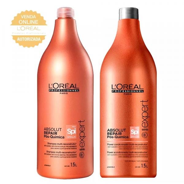 L'Oréal Professionnel Absolut Repair Pós-Química Kit - Shampoo 1,5L + Condicionador 1,5L